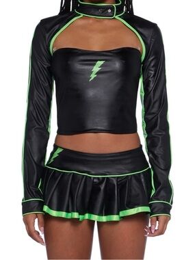 monster girl energy costume black and green